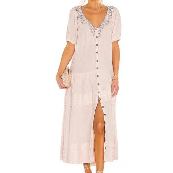 NWT Free People Sunday Stroll Maxi Dress